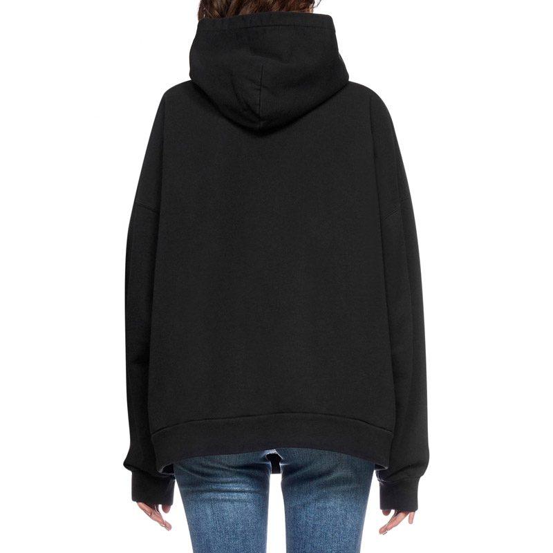 Balenciaga Retail Therapy Logo Cotton Hoodie Black 675003TLVA91361