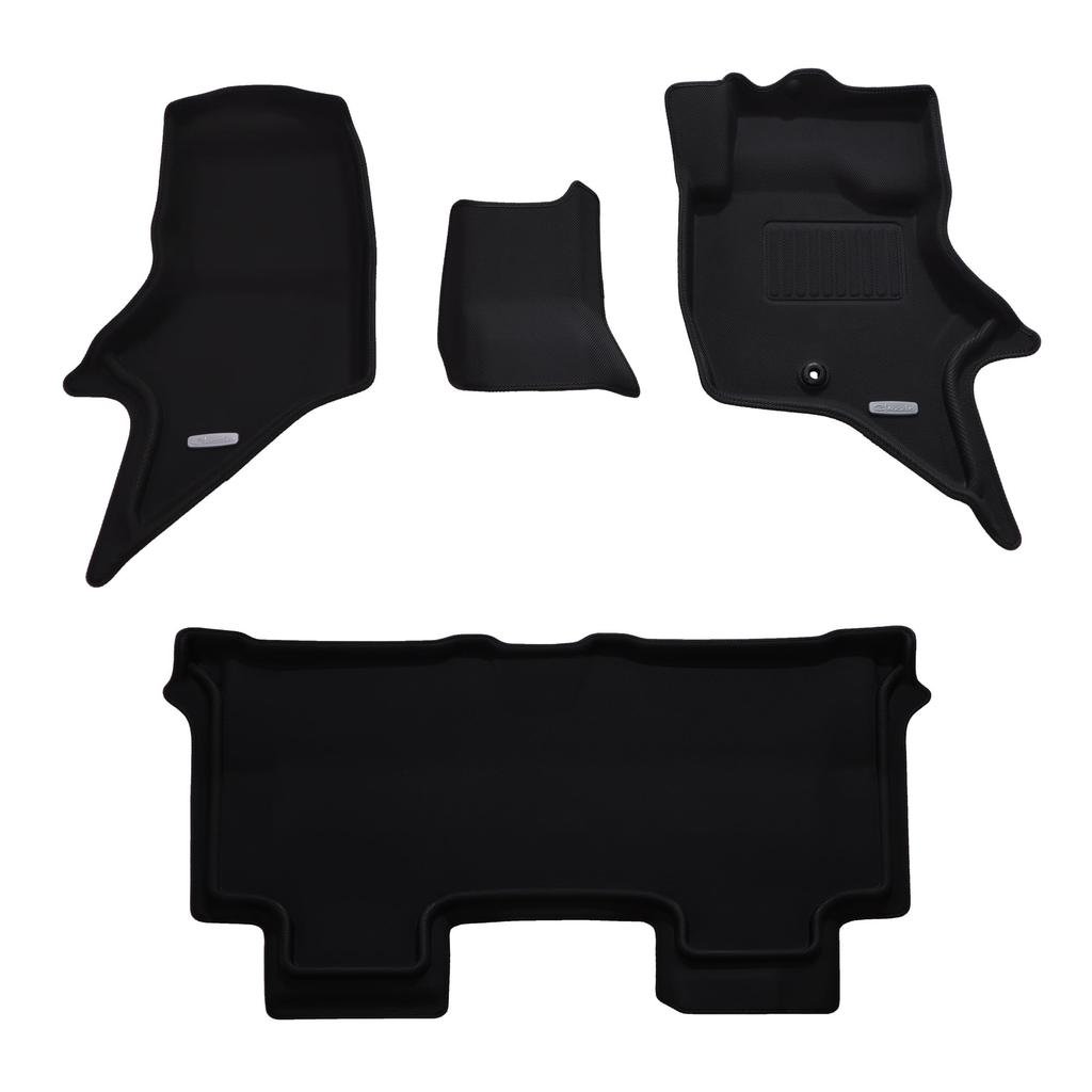 Clazzio New Rubber 3D Floor Mats 4PC Set 5EESB6034K for Suzuki Every DA17V NV100 Clipper AT (2015-2024) / Floor Mats