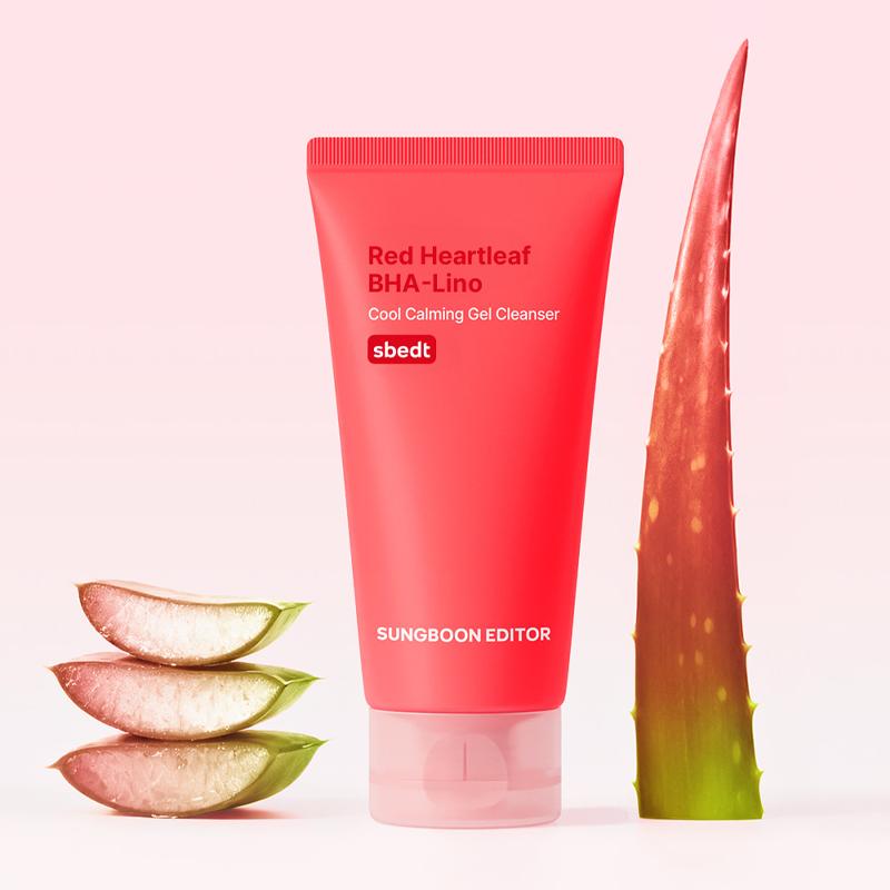 SUNGBOON EDITOR Red Heartleaf BHA-Lino Cool Calming Gel Cleanser 120g