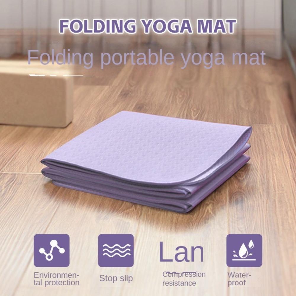 Non-Slip Surface Eco Friendly Yoga Mat Foldable Design Fitness Mat Foldable Yoga Mat  Home Workouts