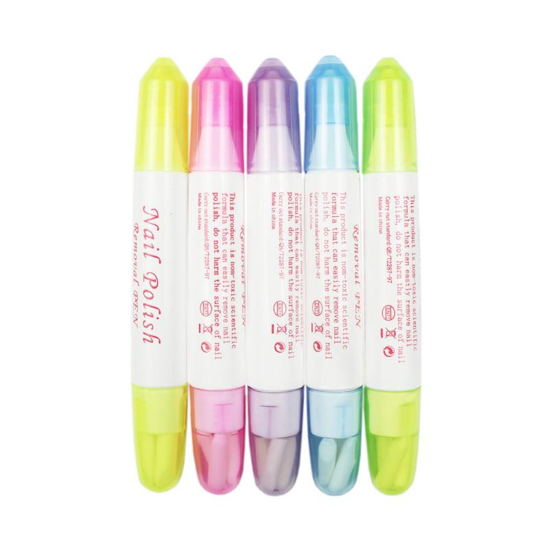 Nail Art Polish Remover Pen: 5 Colors for Easy Clean-Up and Stain Removal