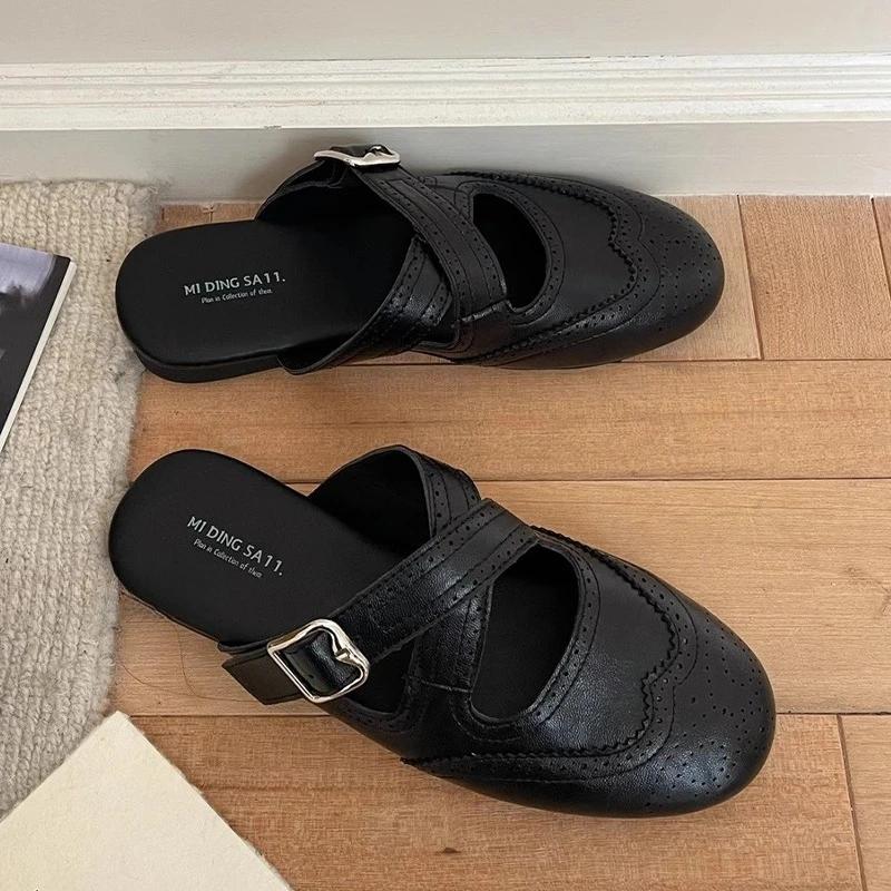 Fashion Flats Women's Slippers Slingback Designer Shoes Fashion Dress Woman Sandals Summer 2025 Casual Flip Flops New Sandalias De Mujer