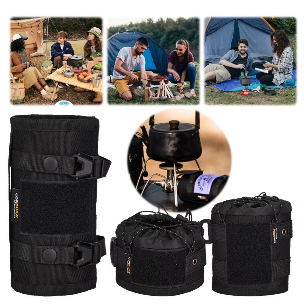 Cassette Gas Tank Storage Bag Anti-Fall Gas Cylinder Sleeve  for Outdoor Camping
