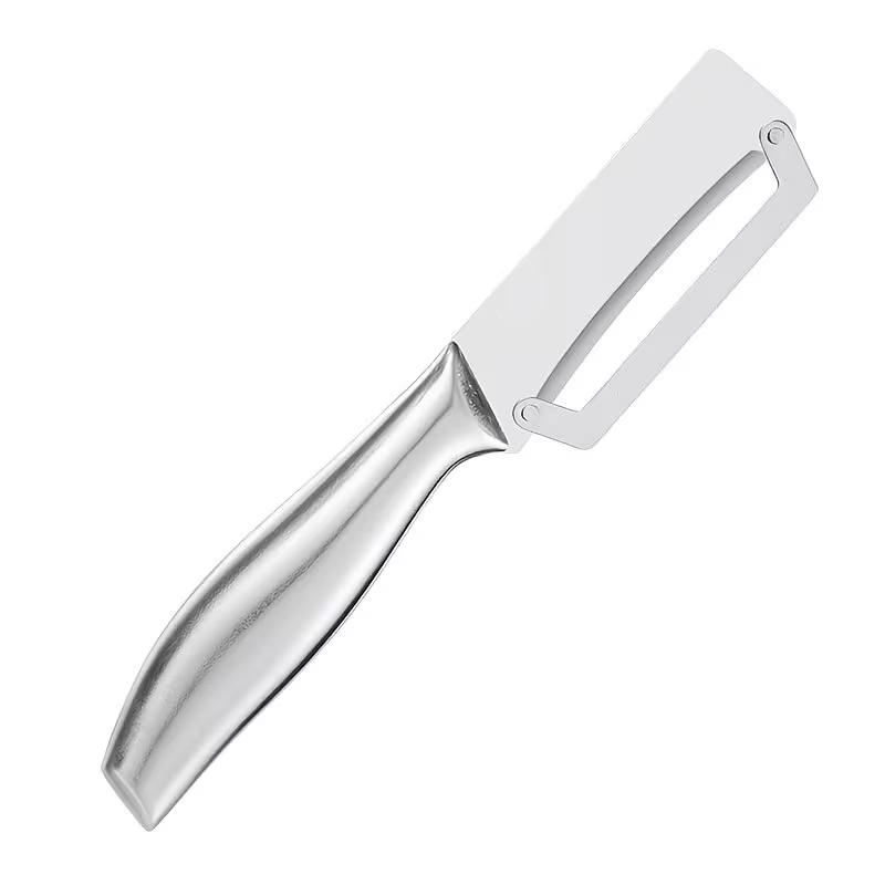 Stainless Steel Vegetable Peeler Thick Blade Potato Carrot Pumpkin Peeler Ergonomic Handle Fruit & Vegetable Slicer, Durable Easy Clean Kitchen Tool