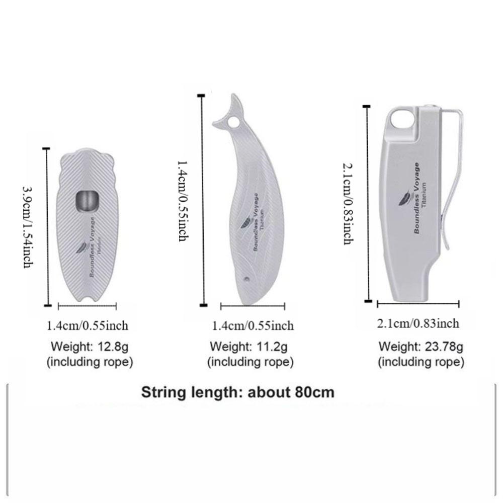 Titan-Überlebispfeife Korrosionsbeständig Kompakt Notfall-Sicherheitspfeife Schallübertragung Weit Rostfrei