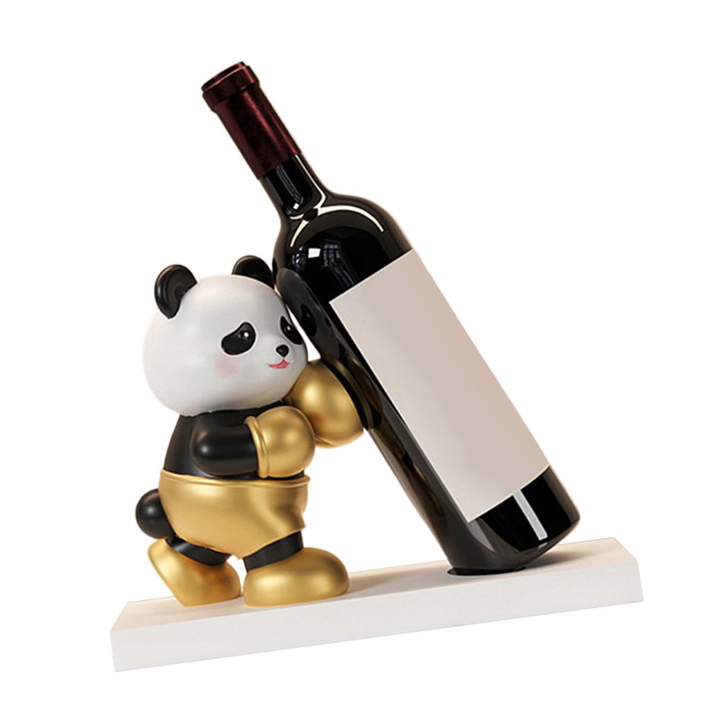 Niedlicher Panda Weinflaschenhalter Panda Weinregal Fügt Künstlerische Note zur Wohnzimmer- Bürodekoration Wein Geschenk für Frauen