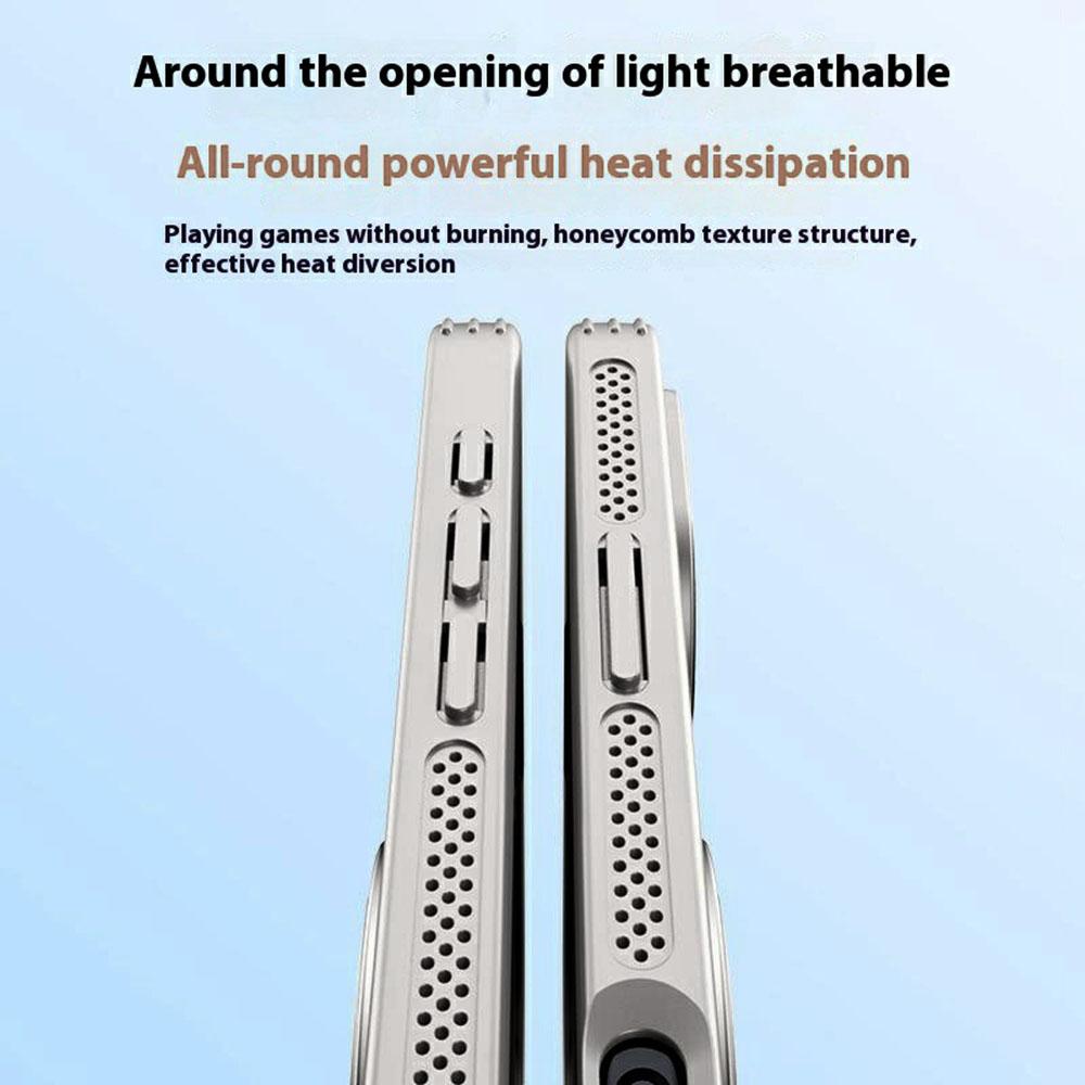 For iPhone 16 Plus Case Compatible with MagSafe Kickstand TPU+PC Heat Dissipation Phone Cover