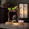 Zen Style Natural Wood Root Carving Ornament: Living Room Decoration & Bracelet Display Stand