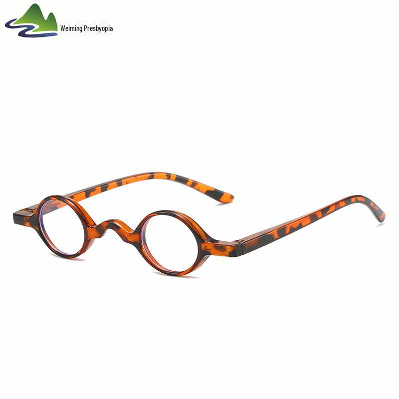 

Круглые очки для чтения в стиле ретро с защитой от синего света и пружинными шарнирами +250 degrees