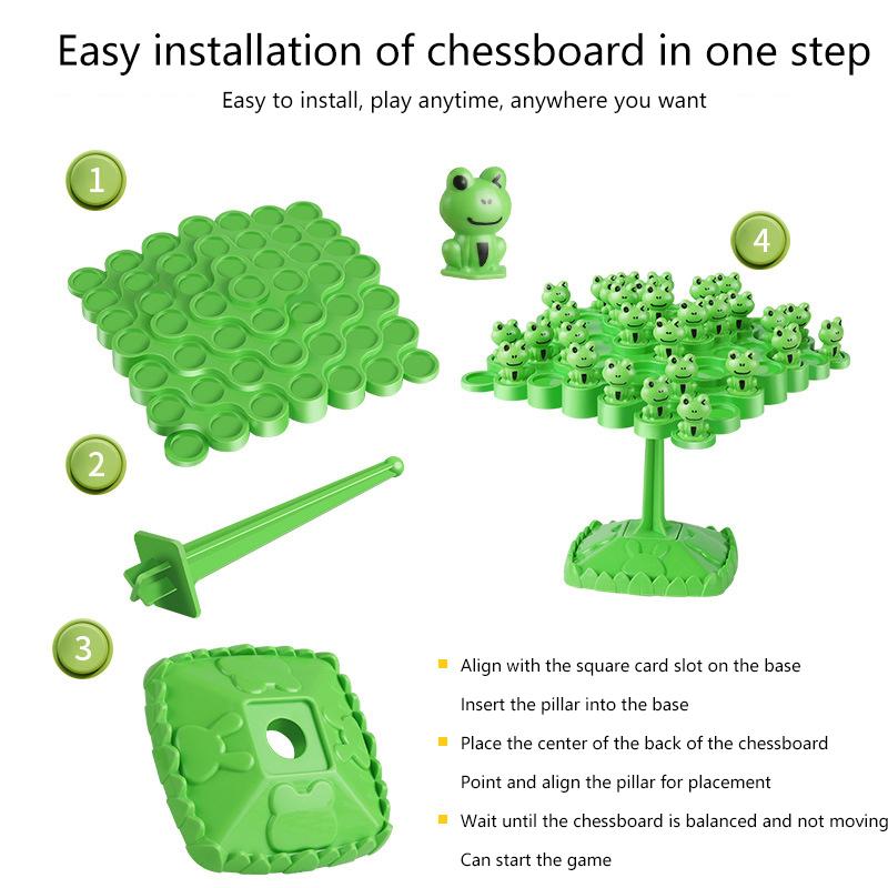 1 sada balanční stolní hra pro děti, žába, balanční strom, děti, matematická hračka Montessori, interakce mezi rodiči a dětmi, stolní balanční hra