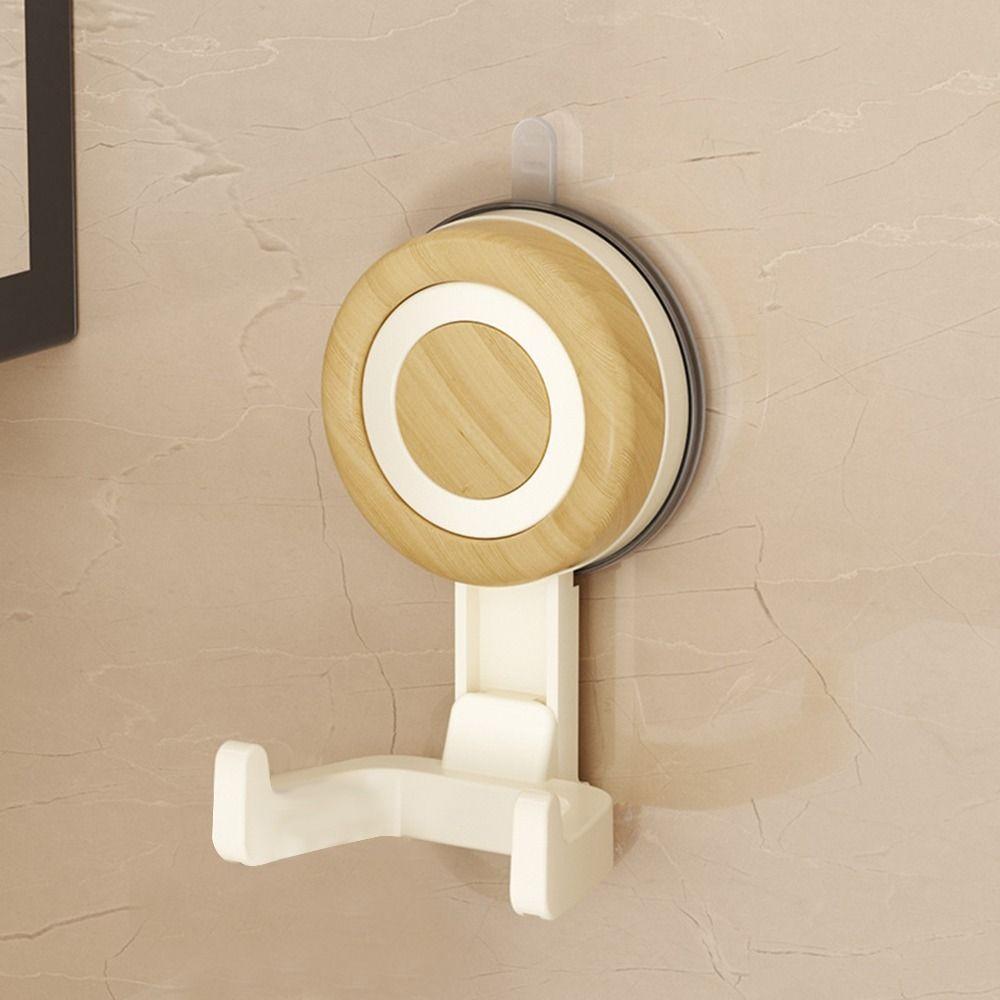 NEW Adhesive-Free Suction Cup Hooks Waterproof Strong Hold Wall Organizer Stable Dual Hook Shower