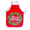 Sleeveless Christmas Apron - Printed Halter Strap Dirt-Proof Fabric for Kitchen Cleaning Holiday Supplies