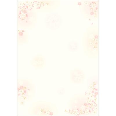 Sasagawa Inkjet Takajirushi Wagokoro Japanese Pattern A4 OA Cherry Blossom 100 Paper, Paper, Size, Compatible, Branches, Sheets, 4-1920