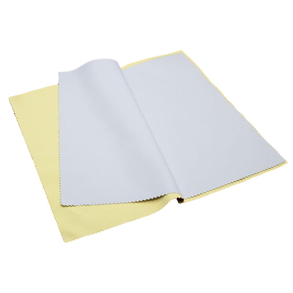 Double Layer Silver Cleaning Cloths Reusable Gold Cleaning Cloth Silver Polishing Cloths for Jewelry Clean and Maintain