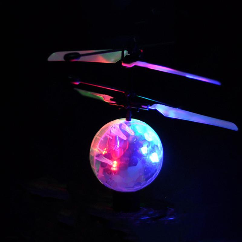 Colorful Anti-collision Flying Helicopter Magic Hand UFO Ball Aircraft Sensing Mini Induction Drone Kids Electric Toy Gift