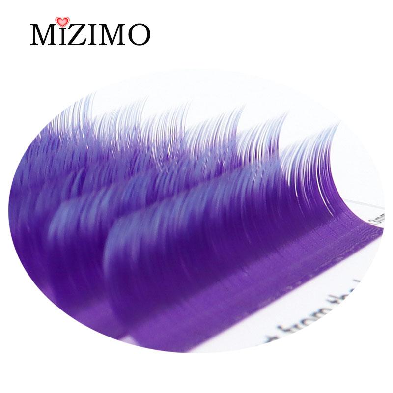 (Angebot) Gemischte farbige einzelne gepfropfte falsche Wimpern, natürliche Verlängerung, Augen-Make-up, dramatische Wimpern.