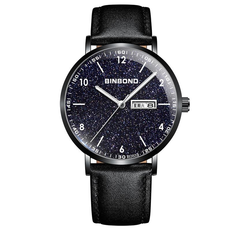 Men's Waterproof Ultra-Thin Quartz Watch - Automatic Mechanical, Trendy for Junior High Students