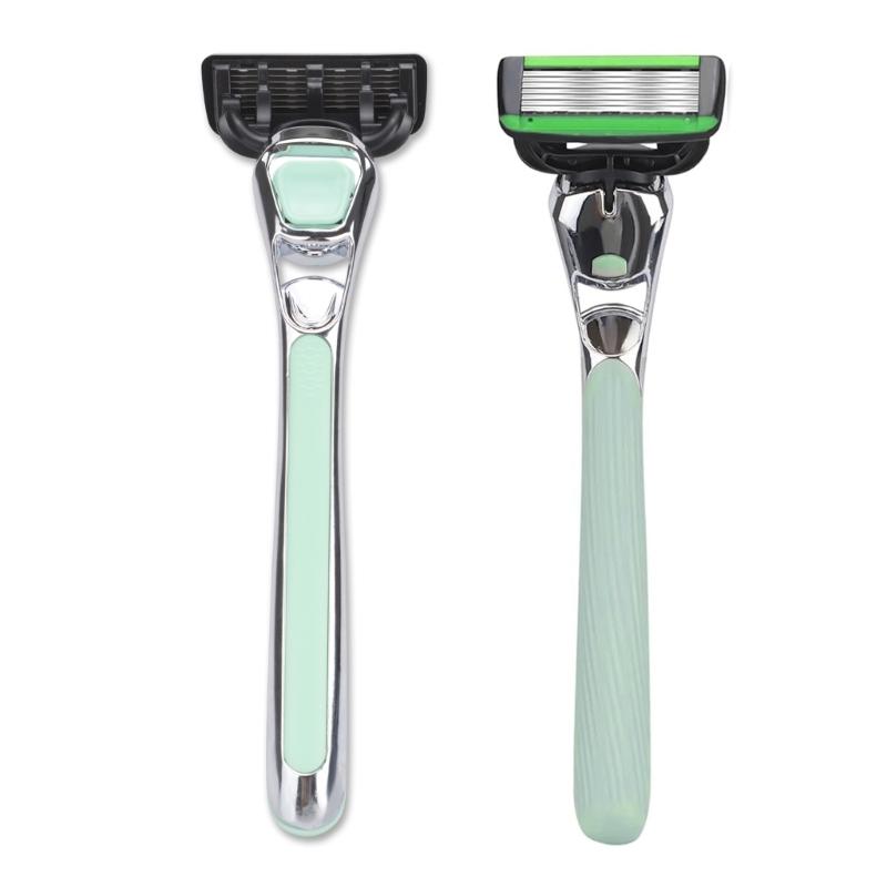 Safety Razors Safety Shaving Razors Metal Razors with 5 Safety Razors Blades,Ecofriendly Razors with Ergonomic Handle
