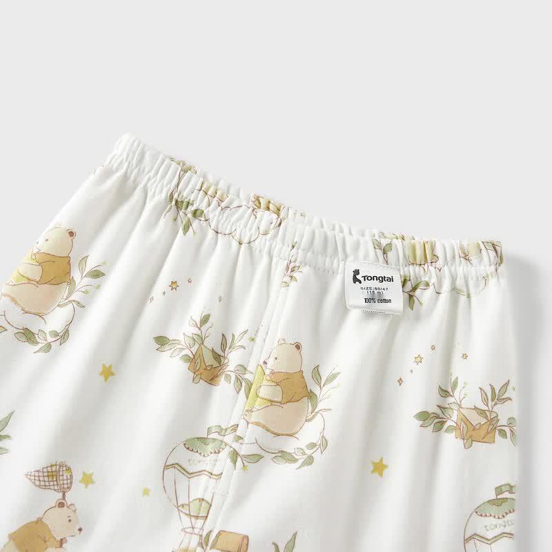 Tongtai Baby Pure Cotton Long-Sleeve Pajama Set