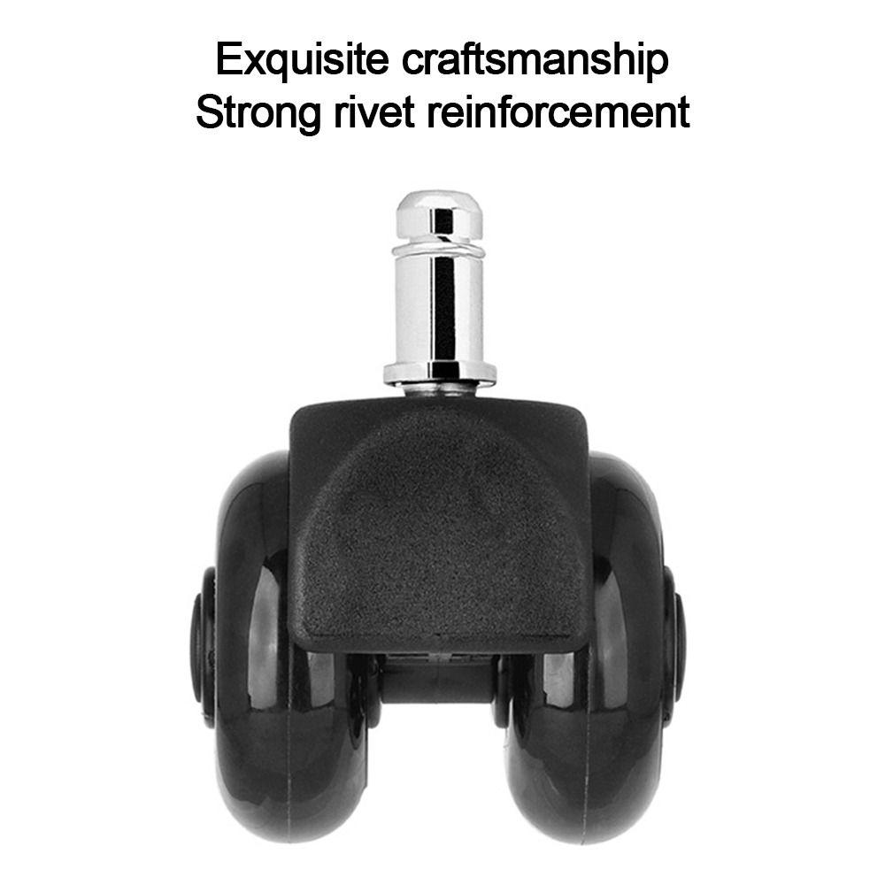 PU Office Chair Caster wheel 2 inch Mute Wheel Safe Chair Wheels