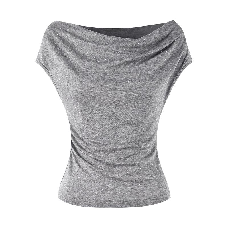 Women s Casual Cowl Neck T-shirt XL