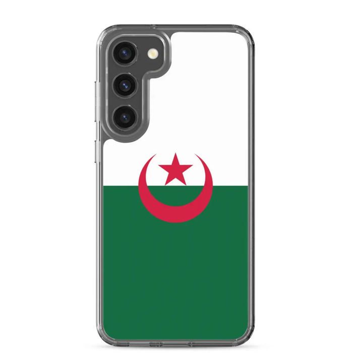 Coque Téléphone – Samsung – Galaxy S23 Ultra – Drapeau Algérie – Souple – Multicolore