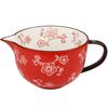 Mixing Bowl 500ml / 1000ml Ceramic Bowl Hand-painted Tableware Household Pointed Mouth Bowl Baking Bowl with Handle Large Bowl