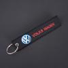 Nylon Car Loog Lanyard Work ID Neck Strap Keychain For Volkswagen VW Passat B6 B7 B8 Polo Tiguan Golf Santana Touran GTI MK2 MK3 Sx5
