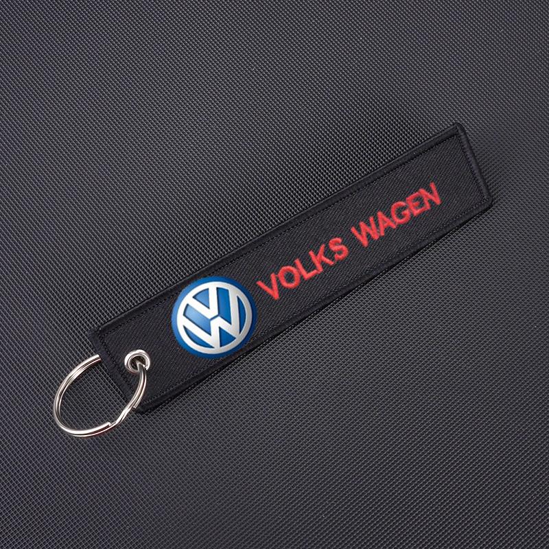Nylon Car Loog Lanyard Work ID Neck Strap Keychain For Volkswagen VW Passat B6 B7 B8 Polo Tiguan Golf Santana Touran GTI MK2 MK3 Sx5
