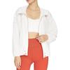 Li Ning Plain Color Zipper Hooded Windbreaker Jacket Women outerwear White AFDS378-7