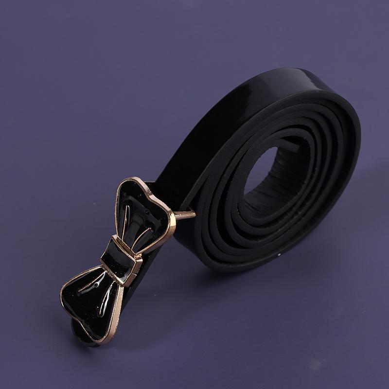 

Женское платье из лакированной кожи с пряжкой-бантом, декоративные маленькие тонкие ремни для женщин, роскошный дизайнерский бренд