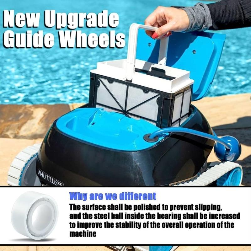 4pcs Pool Guide Wheels With 2 Pully Gears 3884997-R6 For C5 DX6 M400 M500 Edge