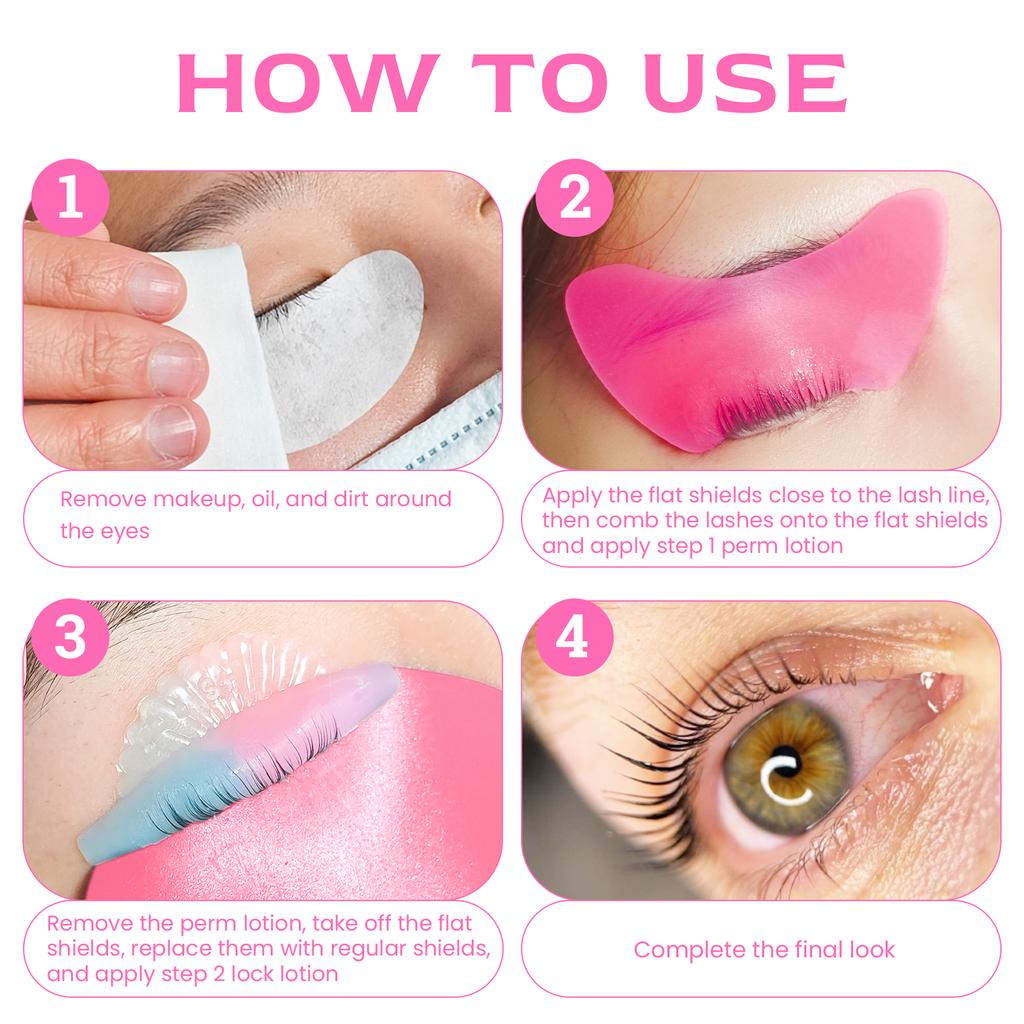 Reusable 1Pcs Eye Pads Silicone Stripe Lash Lift Shield Eyelash Extension Super Sticky Under Eye Gel Patch Beauty Tool