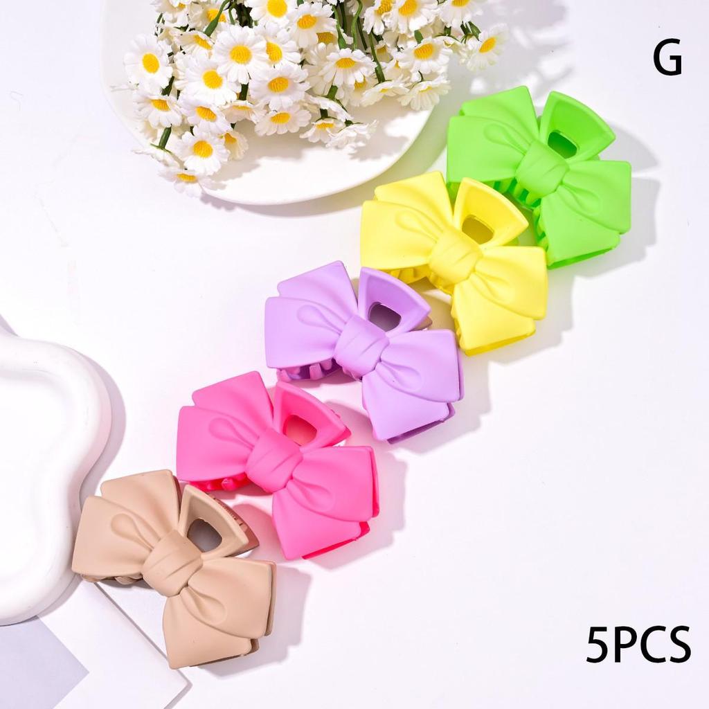 High-End Bow Claw Clip: Women's Solid Color Shark Clip, Large Size Hair Accessory