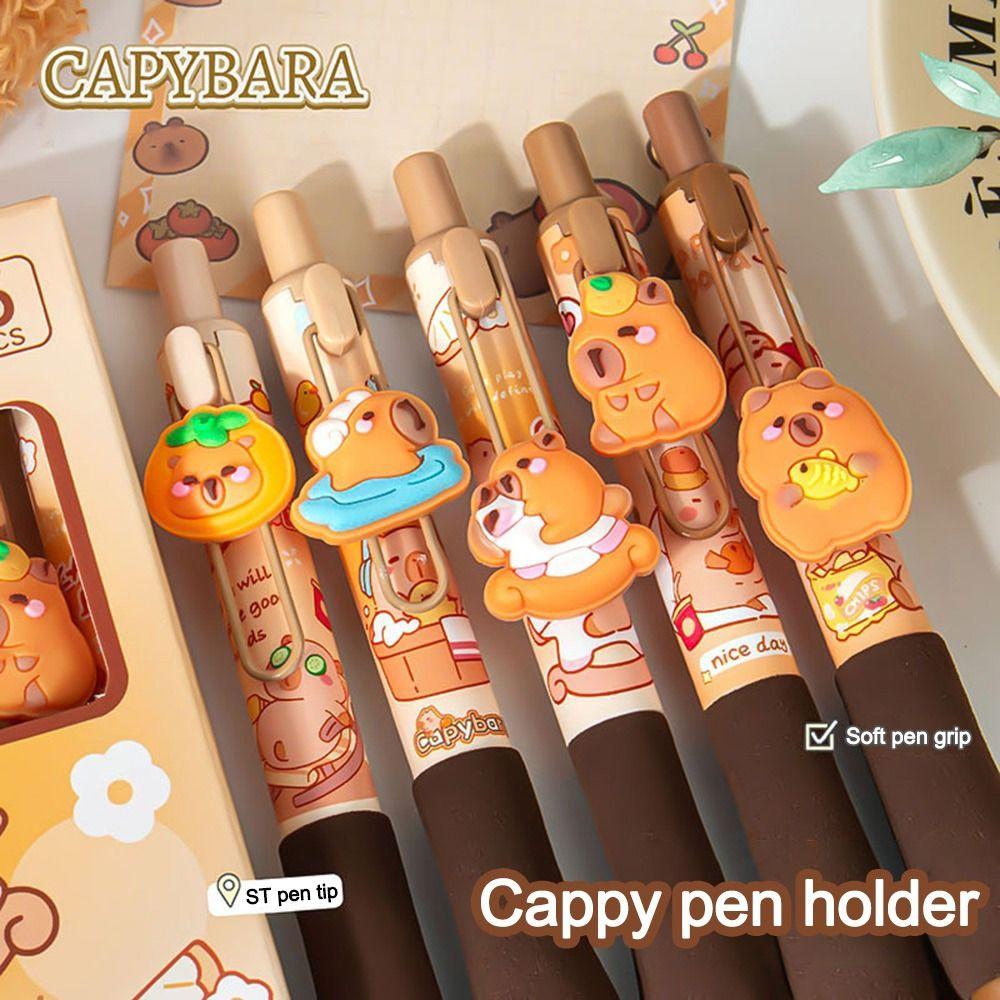 5Pcs Quick-drying Neutral Pen Press Question Pen High-value Ballpoint Pen  Office School