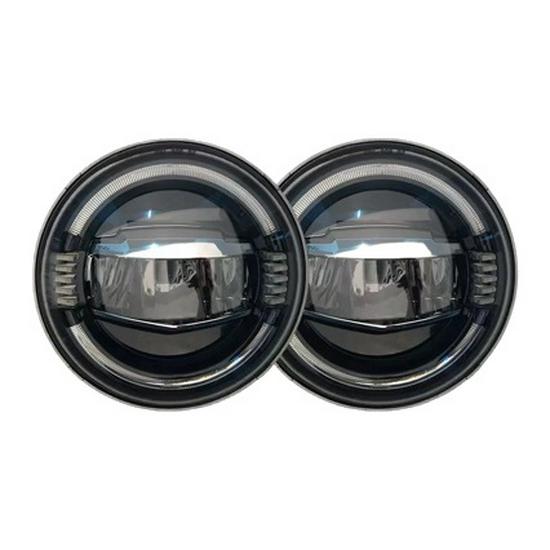 7-Inch LED Headlights for JL07-17 JK Wrangler - Blue