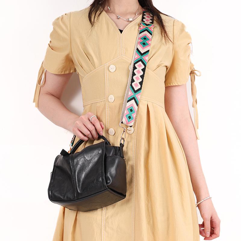 Hot-selling 3.8CM Solid Color Bag Strap Shoulder Strap Messenger Women's Bag Fashion Printed Wide Strap Bag Parts Accessories