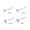 Zircon Stainless Steel Nose Stud & Nose Ring Set: 12 Style Options - Straight, Curved, L-Shaped Bars, and Combo Packs