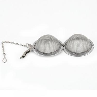 Infusor Colador de Malla de Acero Inoxidable Cuchara de Té con Cierre Bola con Forma de Huevo para Especias
