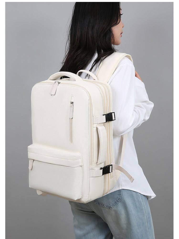 Durable Large-Capacity Multi-Compartment Laptop Backpack for Travel, Rechargeable & Lightweight