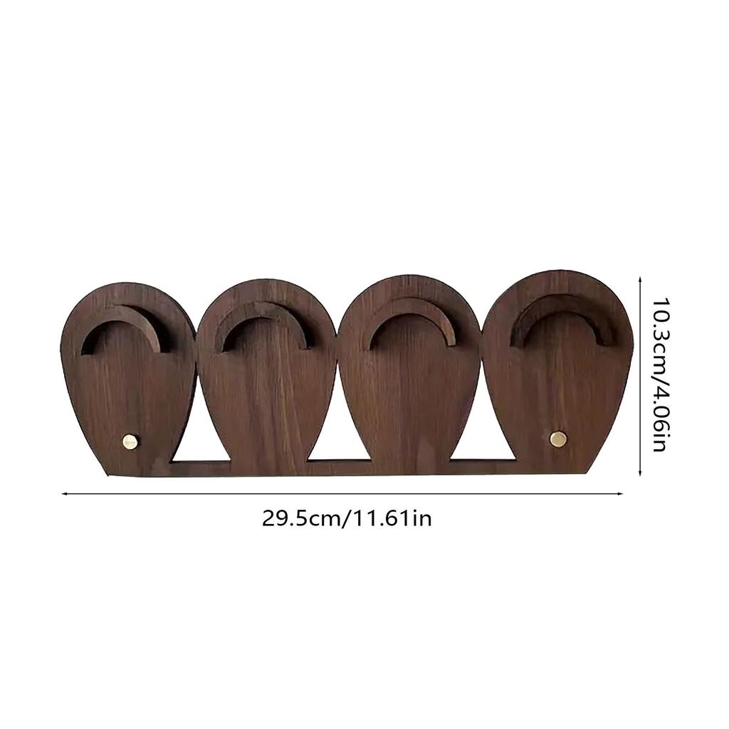 Multi-hole Designed Wooden Bracelet Display Stand, Jewelry Storage and Display Board, Niche Design Chinese-style Ornaments