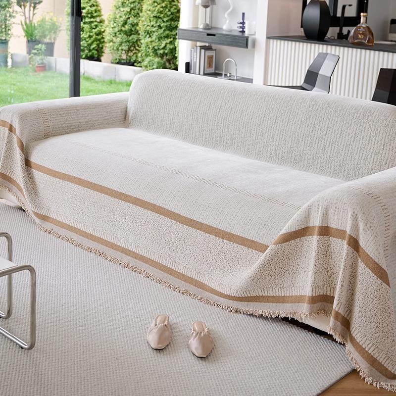 Einfaches modernes Chenille-Sofa-Handtuch Neue Vier-Jahreszeiten-Universalabdeckung Einteilige Vollabdeckung Rutschfest