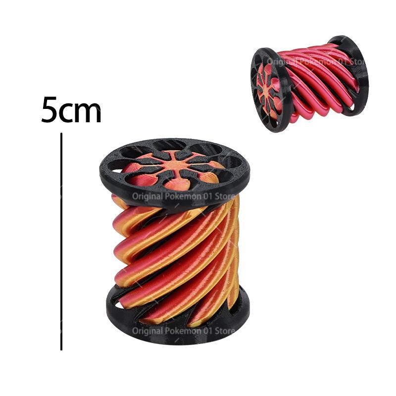 3D Printed Spiral Cone Fidgeting Plaything Impossible Pyramid Passthrough Ghost Sculpture Small Vortex Thread Illusion Relaxation Toy