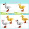 Realistic Plastic Farmyard Duck Figurines Set Of White And Yellow Ducks For Home Decor