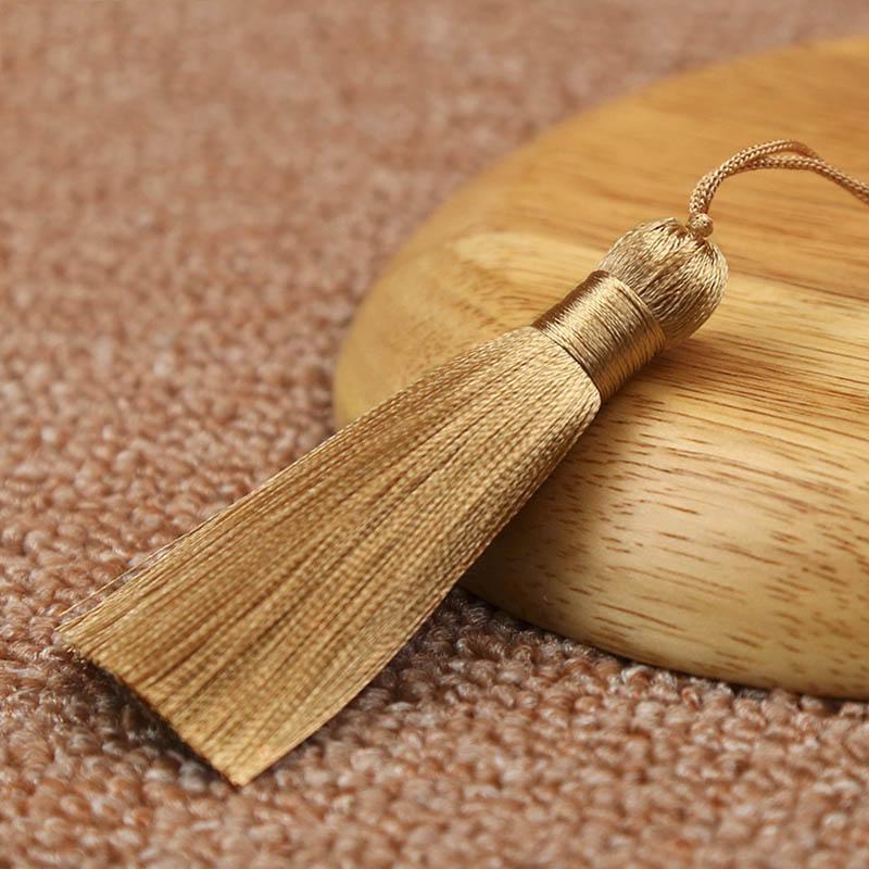 10pcs 8cm Tassel Earrings Polyester Silk Brush Pendant Earring Charm Satin Tassel DIY Jewelry Making Findings Handmade Craft