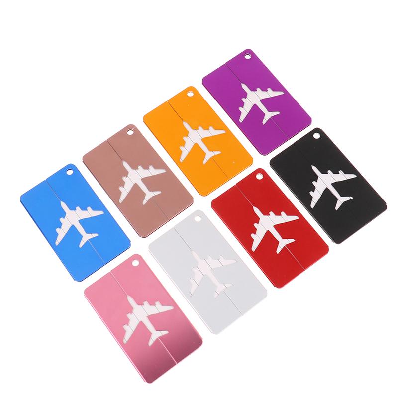 Aluminum Alloy Travel Luggage Tags Baggage Suitcase Address Tag Label