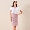 Women Fashion A-Line Hollow Out Lace Skirts Slim Tight Skirt Plus Size