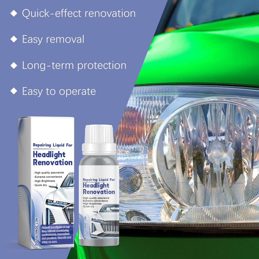 Headlight Cleaning Restoration Polishing Restoration Liquid Headlight Repair Fluid Car Cleaning Restoring Scratch Headlight