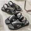 Fashionable Men's Sandals New Style Non-Slip Waterproof Thick Base Wear-Resistant Trendy Teenage Outerwear PVC Sole