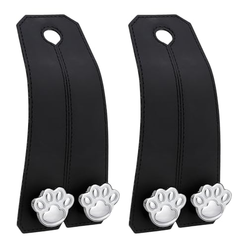 

Catland Headrest Hooks for Cars, Cute Cat Paw Storage Goods, Can be Used in the Back Seat or Passenger Seat, Silver, 2 Pieces
